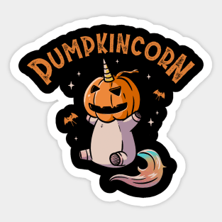 Pumpkincorn Funny Cute Spooky Sticker